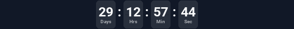 Flip-style countdown